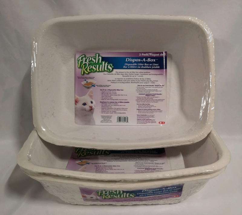 4 New Disposable Litter Boxes by Fresh Results