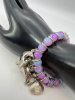Mermaid Sea Charm Bracelet 925 Chain Stone pendant Ring - 2