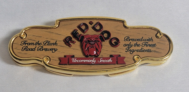 Red Dog Beer Franklin Mint Collector Folding Pocket Knife