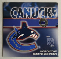 2007 Canadian Mint Vancouver Canucks Coin Set w/Colored Quarter