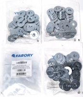 200 New FABORY Steel Zinc Flat Washers (22UE24: ASME B18.22.1 TYPE A-W 1/2) +