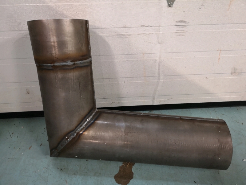 Large Metal L Shaped Pipe