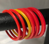 Seven Red Yellow Bakelite Bangles