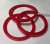 Seven Red Yellow Bakelite Bangles - 3