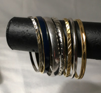 Lot of Seven (7) Monet Bangles