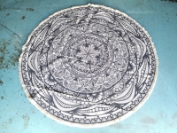 Neat Design Circular Area Rug 71" diameter