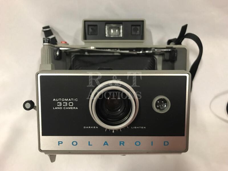 2 Vintage Polaroid Automatic 330 Cameras