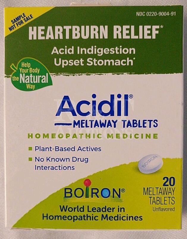 New 20 Boiron Acidil Melt away Tablets - Heartburn Relief