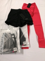 4 New ALPHALETE Women's sz XSmall Shorts & Legging