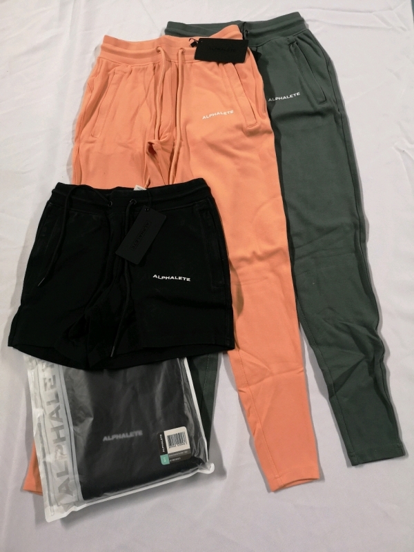 4 New ALPHALETE Women's sz Small Shorts & Joggers