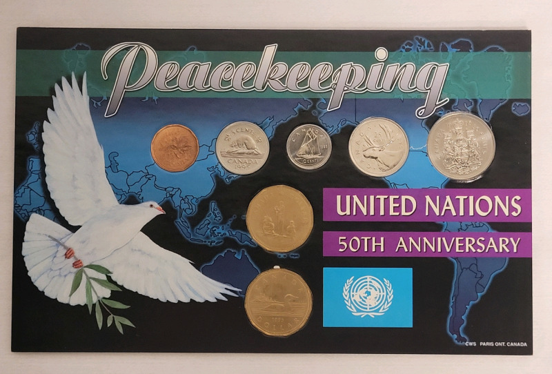 1995 Canadian PeaceKeeping United Nations 50th Anniversary Coin Set