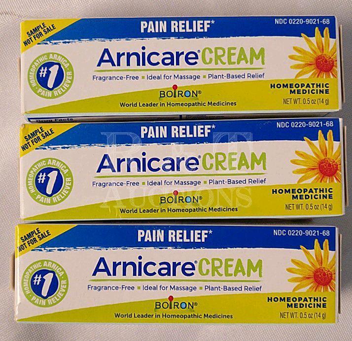 3 New Boiron Arnicare Cream Pain Relief - 14g Each