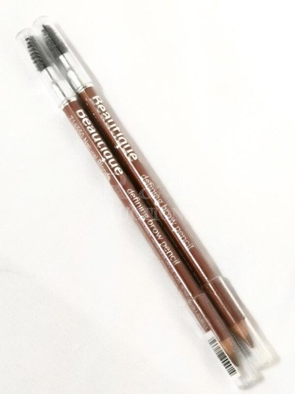 2 New BEAUTIQUE Defining Brow Pencil 714550 Natural Blonde 1.35g Each.