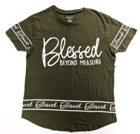 New On Fire Blessed Beyond Measure T-shirt (Size 1X)