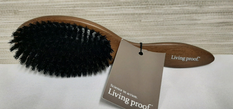 New Living Proof Wooden Boar Bristle Hair Brush