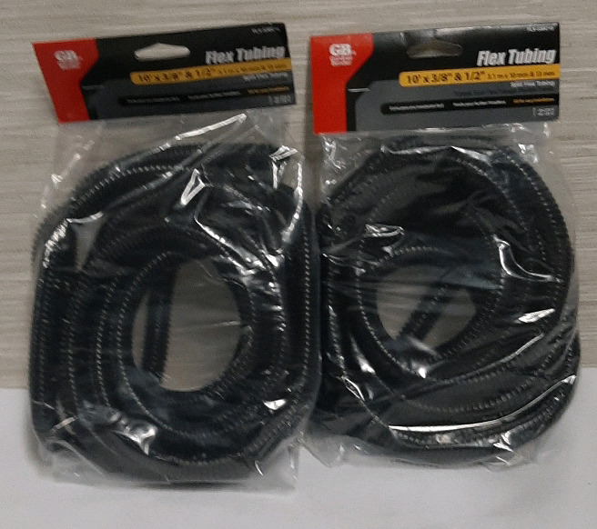 2 New Packages of Flex Tubing- 10' x 3/8" x 1/2"