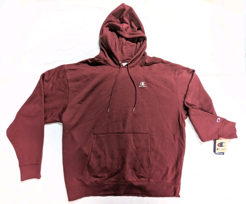 New CHAMPION Classic Fleece Hoodie (Size 2XL) Color: Cardinal.