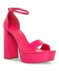 New Madden Girl Hot Pink Patent Open-Toe Omega Sandal (Size 8)