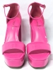 New Madden Girl Hot Pink Patent Open-Toe Omega Sandal (Size 8) - 5