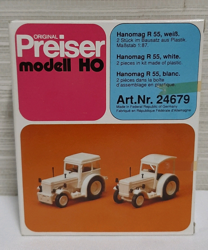 Vintage HO Series, Preiser Farm Tractors