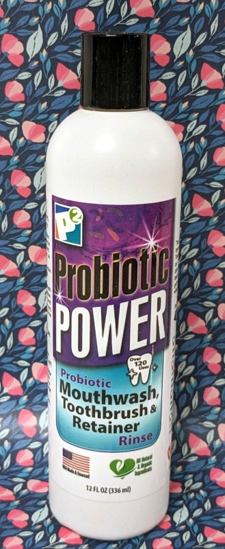 New P2 Probiotic Power Mouthwash, Toothbrush & Retainer Rinse (366ml)