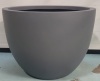 26" Diameter Lightweight Large Fiberglass Bowl Planter , Grey - New - 3