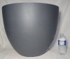 NEW 20" Diameter Lightweight Large Fiberglass Bowl Planter , Grey - New - 2