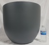 18" Diameter Lightweight Large Fiberglass Bowl Planter , Grey - 2