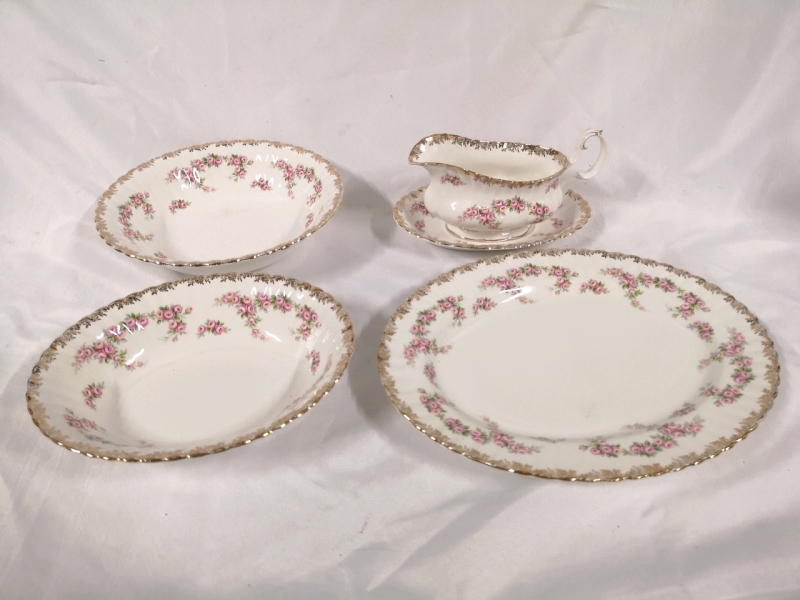 Vintage Royal Albert Dimity Rose Dishes