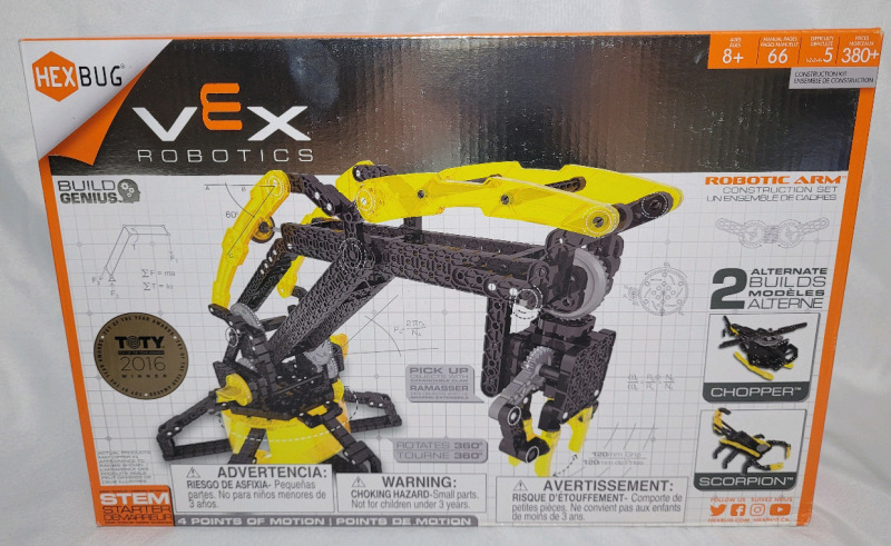 NEW - HEXBUG Vex Robotics Robotic Arm Construction Set .