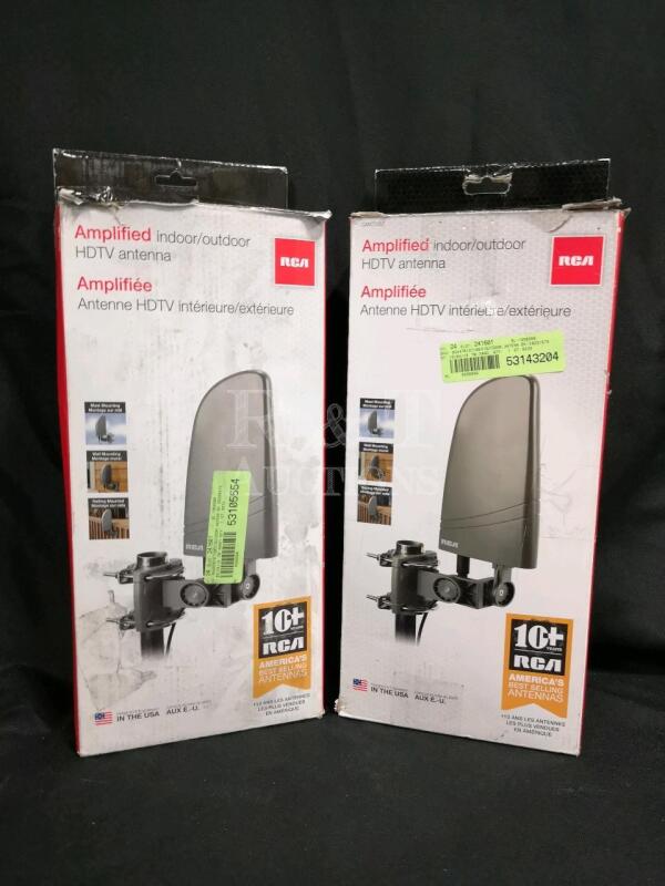 2 New Amplified Indoor/Outdoor Antenna's by RCA