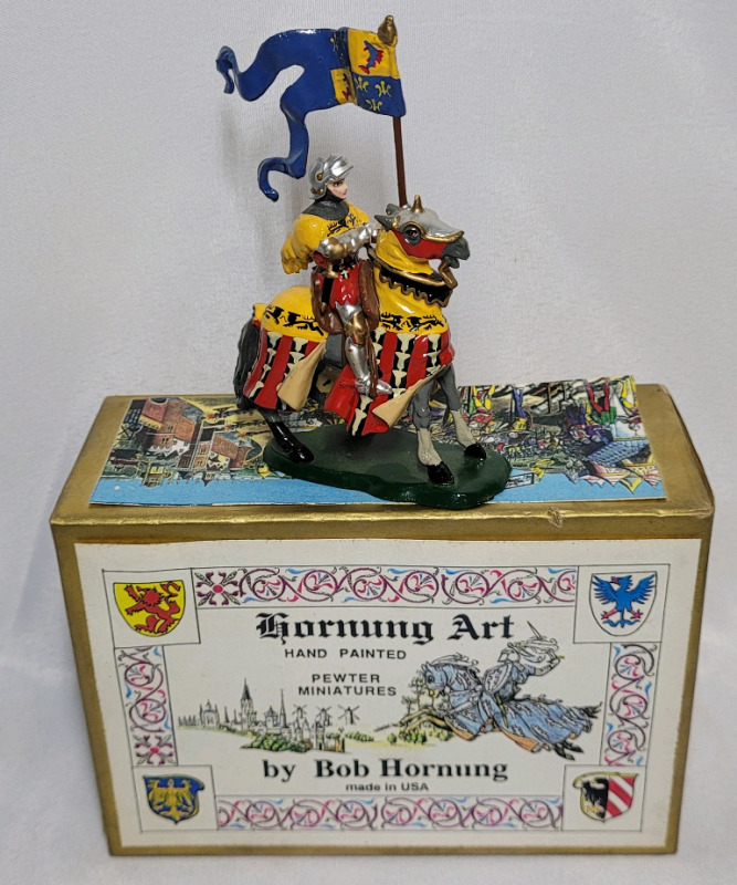 Hornung Art Britains ' Jaeques , Lord of Dampierre ' Toy Soldier Lead Miniature