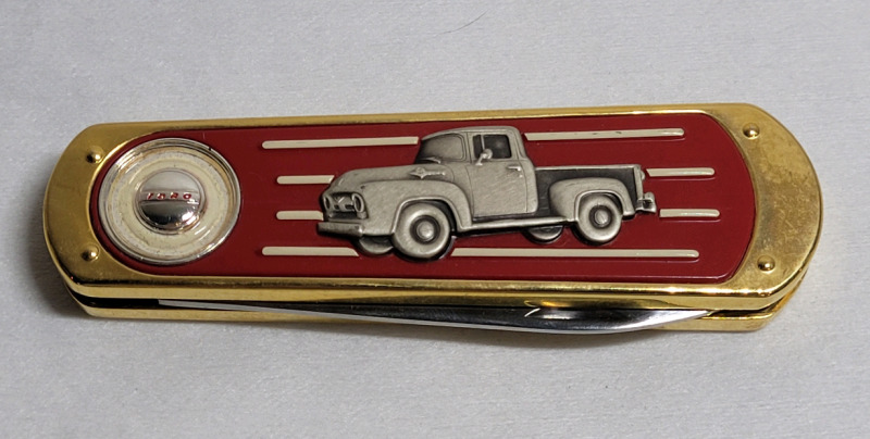 Franklin Mint FORD 1956 F-100 Collector Folding Pocket Knife