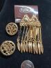 D&rsquo;ORLAN Pearl Tree Brooch Earrings Abstract Necklace - 4