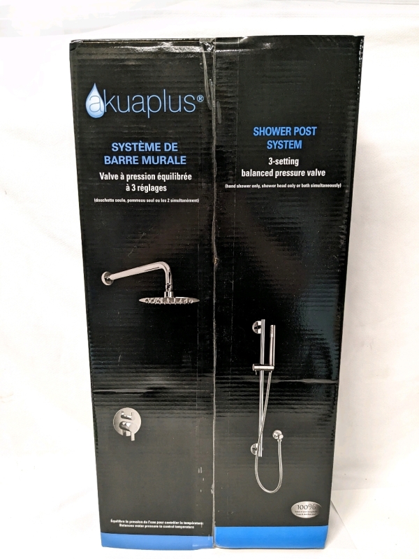 New AKUAPLUS Elite Shower Post System: 3 Setting Balanced Pressure Valve RD8130CP