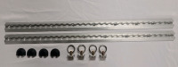 New - Aluminum Tie Down Tracks & Four (4) O-Track Anchor Rings