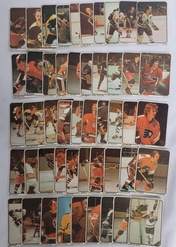 1974 - 75 Lipton Soup NHL Hockey Trading Cards , 49 Cards - Missing Card #49