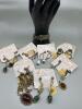 D&rsquo;ORLAN Antiqued Gold Tone Bracelet Pendants & Earring