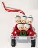 10 New Customizable Family Christmas Ornaments (5 People in Truck) - 2