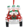 10 New Customizable Family Christmas Ornaments (5 People in Truck) - 3