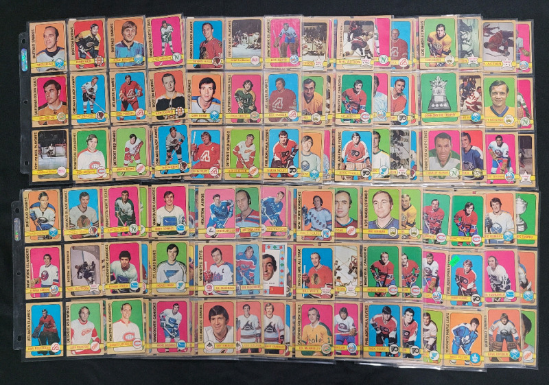 1972 - 73 O Pee Chee NHL Hockey Trading Card Singles , 216+ Cards , Dionne / Dryden RC