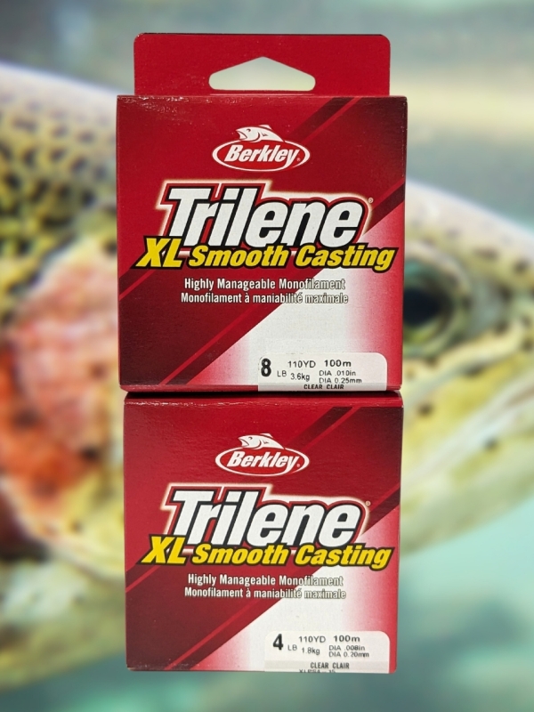 2 New BERKLEY Trilene XL Smooth Casting Fishing: Line 8lb & 4lb (Clear)