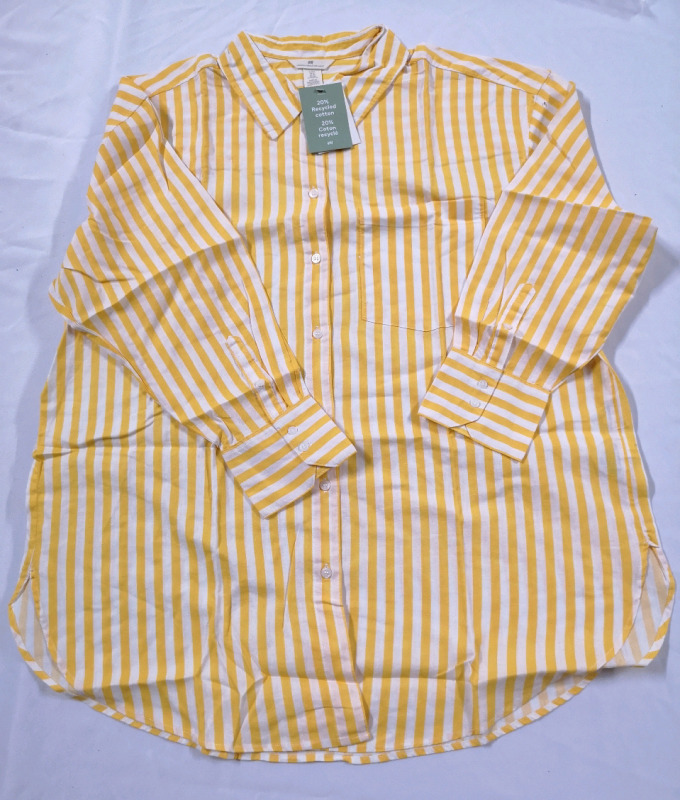 New H&M sz XL Striped Shirt