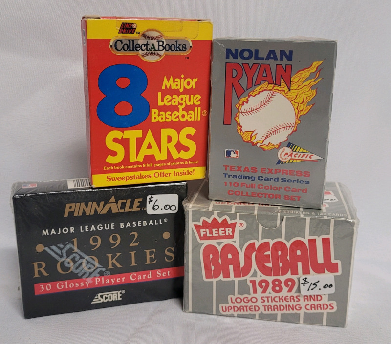 1989 - 1992 MLB Baseball Trading Card Mini Sets - Fleer , Pinnacle , Line Drive