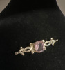 Dawson Bowman Scotland Amethyst glass Brooch - 5