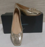 New Bernardo Ballet Flats in Champagne Size 6 CAN 36 EUR