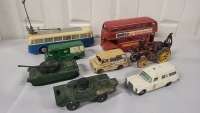 8 Vintage Diecast & Plastic Vehicles