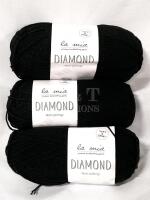 3 New Skeins LA MIA Diamond Anti-Pilling Premium Knitting Yarn.