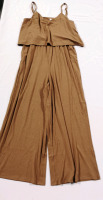 New Zenana sz Small Women's Brown Jumpsuit