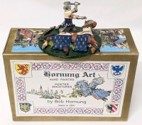 Hornung Art: " Le Sir D'Rochefort " Vintage Lead Miniature in Box. Signed & Dated.